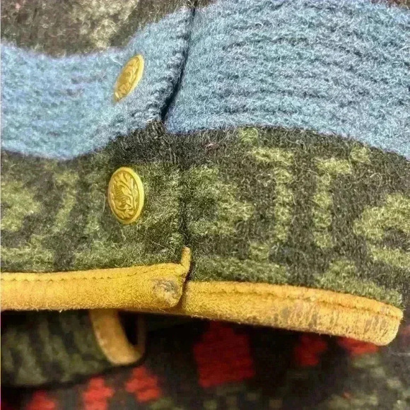 Woolrich Vintage Blanket Floral Native Print Jacket Coat Medium fits like Large - Picture 13 of 16